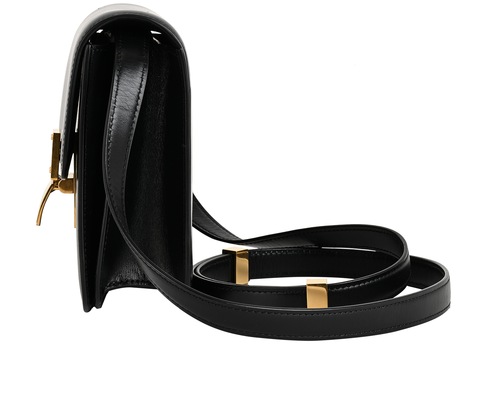 Teen Classic Box Bag, &pound;850, Handbags, Black, Leather, Bottom view